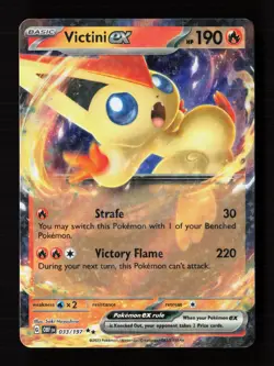 Victini ex 033/197 Double Rare Obsidian Flames Pokemon Near Mint - Image 1