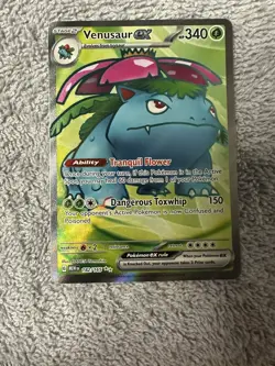 Venusaur ex 182/165 SV 151 Ultra Rare Holo Full Art EN - Image 1