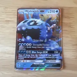 The Pokemon Company Pokemon TCG Wishiwashi GX 38/145 SM Holo Ultra Rare 2017 - Image 1