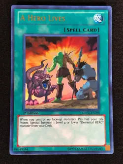Yugioh A hero Lives GENF-EN098 1st Ultra (NM) - Image 1