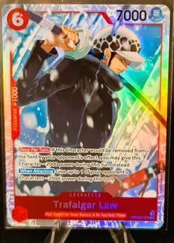 Trafalgar Law #PRB02-002 Super Rare English One Piece PK009A - Image 1