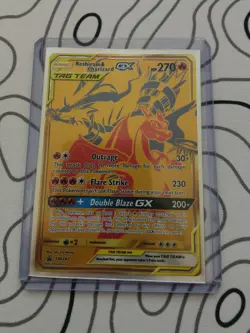 Pokemon TCG Reshiram & Charizard GX Sun & Moon Sm247 Holo Promo - Image 1
