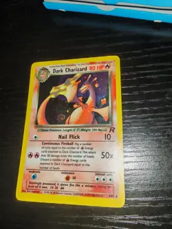 Pokemon TCG Dark Charizard 4/82 Rare Holo Team Rocket WOTC, MP - Image 2