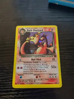 Pokemon TCG Dark Charizard 4/82 Rare Holo Team Rocket WOTC, MP - Image 3