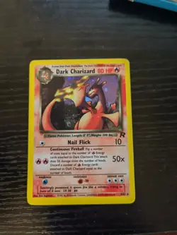 Pokemon TCG Dark Charizard 4/82 Rare Holo Team Rocket WOTC, MP - Image 4