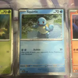 Pokemon 151 Charmander Bulbasaur Squirtle SVP 046 047 048 Cosmos Foil Kanto Set - Image 3