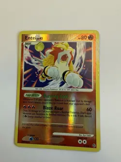 Pokemon Entei TCG Secret Wonders Holo Card 4/132 - LP/MP - Image 1