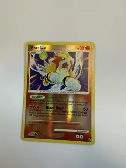 Pokemon Entei TCG Secret Wonders Holo Card 4/132 - LP/MP - Image 2
