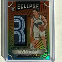 2024-25 Obsidian Eclipse Yuki Kawamura Electric Etch Hot Springs Flood /15 Grizz - Image 1