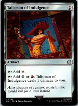Magic the Gathering HP Talisman of Indulgence #248 Doctor Who Commander MTG - Image 1