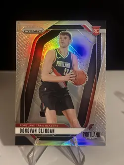 2024-25 Panini Prizm Donovan Clingan Silver Prizm RC Blazers #221 - Image 1