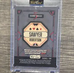 Wild Card 2025 5 Card Draw Sawyer Robertson Football 5CDCL-SR 4/5 - Image 2