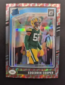 2024 Donruss Optic Edgerin Cooper #231 Rated Rookie 100 Emoji Green Bay Packers - Image 3