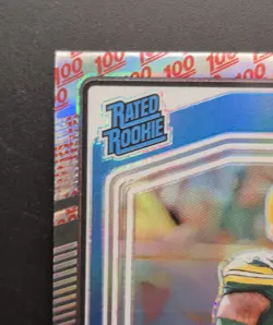 2024 Donruss Optic Edgerin Cooper #231 Rated Rookie 100 Emoji Green Bay Packers - Image 4