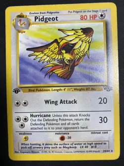Pidgeot 24/64 1st Edition Jungle Set 1999 Rare Non-Holo Pokemon Card - Image 1