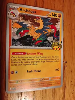 Archeops 051/086 Pokemon Card Fossil Field Museum Chicago Exclusive, unopened. - Image 1