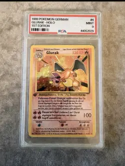 Pokemon TCG - Charizard (Glurak) - Base Set 4/102 Rare Holo 1999 - German Card - Image 1