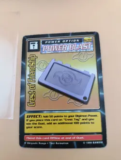 Digimon Crest Of Friendship Power Option Bo-103 1999 Bandai Card - Image 2