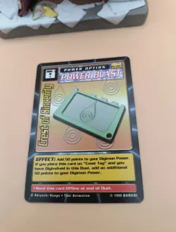 Digimon 1999 Crest of Sincerity Bo-102 Trading Card Game Bandai Power Option CCG - Image 2