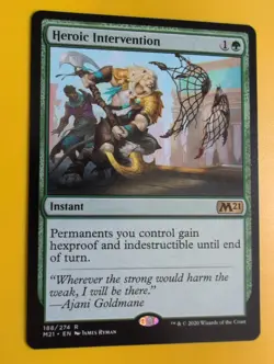 Heroic Intervention. M21 rare instant Magic the Gathering Card. - Image 4