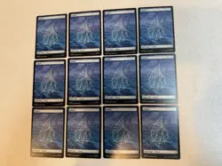 2025 Magic The Gathering x Spider-Man Full Art Spiderweb Lands Island 0190 x12 - Image 1