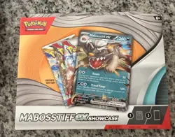 Pokemon TCG Mabosstiff ex Showcase Promo Card 3 Boosters - Image 1