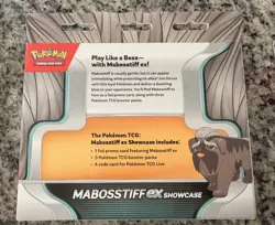 Pokemon TCG Mabosstiff ex Showcase Promo Card 3 Boosters - Image 2