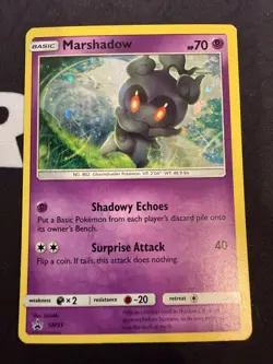 Pokemon Card Marshadow SM93 Sun & Moon Holo Promo Moderately Played - Image 1