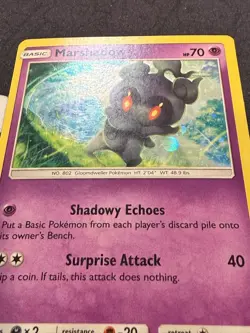 Pokemon Card Marshadow SM93 Sun & Moon Holo Promo Moderately Played - Image 2