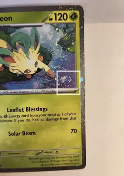BEST OFFER- Single Swirl- Leafeon #170 (Cosmos Holo)- SVP Promo Cards NM - Image 4