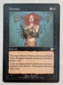 1x Unmask Mercadian Masques MTG Magic the Gathering NM - Image 1