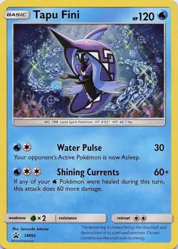 Tapu Fini - - Pokemon Holo Sun & Moon Promo SM92 MP - Image 1
