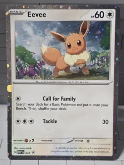 Pokemon TCG Eevee SVP043 Black Star Promo - Image 1
