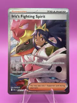 Pokemon TCG Trainer Ascending Heros 292/217 SIR Iris's Fighting Spirit - Image 1