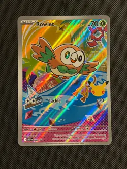 Rowlet MEP 043 First Partner Illustration Rare Promo Pokemon NM - Image 1