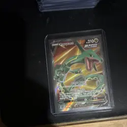Pokemon TCG Rayquaza EX 105/108 Roaring Skies Ultra Rare Full Art Holo (EN) - Image 1