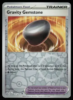 Gravity Gemstone 137/142 Uncommon Stellar Crown Pokemon Reverse Holo Near Mint - Image 1