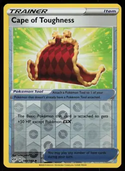 Cape of Toughness 160/189 Uncommon Darkness Ablaze Pokemon Reverse Holo LP - Image 1