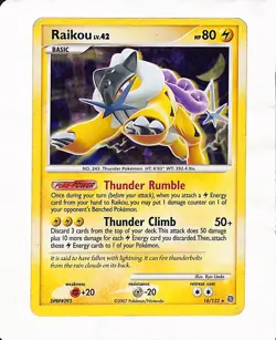 Pokemon TCG Raikou Pokemon Promos 16/132 Cracked Ice Holo - Promo RARE - Image 1