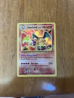 Pokemon TCG Charizard 11/108 Evolutions Prerelease Promo Holo Rare LP+/LP - Image 1