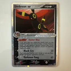 Umbreon ex 112/115 Unseen Forces Holo foil NM+ Double Swirl 2005 - Image 1
