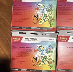 Pokemon First Partner Illustration Series 2 Lot of 4 & Lumiose Mini Tins Art Set - Image 4