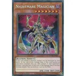 Yu-Gi-Oh Nightmare Magician DUNE-EN025 Secret Rare 1st Edition - Image 1