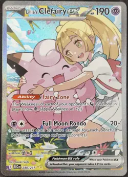 Pokemon TCG - Lillie's Clefairy EX 280/217 - Ascended Heroes - SIR - NM - Image 1