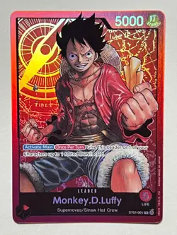 Monkey.D.Luffy ST01-001 One Piece Starter Deck 1 Straw Hat Crew - Image 1