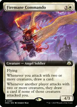 Firemane Commando Extended Art March of the Machine NM MTG - Image 1