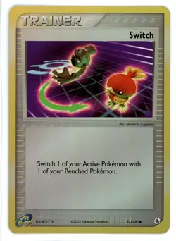 Switch Reverse Holo 92/109 EX Ruby & Sapphire Pokemon Card - Image 1