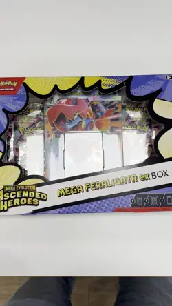 Pokemon TCG Mega Evolution Ascended Heroes Mega Feraligatr Ex Box - New & Sealed - Image 2