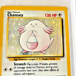 1999 POKEMON BASE SET UNLIMITED #3 CHANSEY-HOLO PSA 9 - Image 4