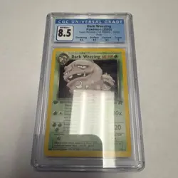 DARK WEEZING TEAM ROCKET - 1ST EDITION HOLO 14/82 POKEMON CGC 8.5 W/ Subgrades - Image 1